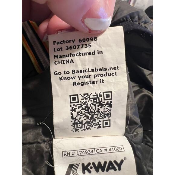 K-Way Packable Jacket Le Vrai 3.0 Claude LW Size M Green Gorpcore Travel Layer - Picture 14 of 15